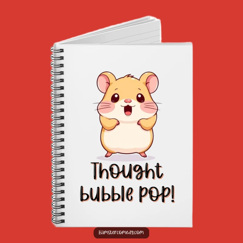 Funny Kawaii Hamster Notebook - Cute Surprised Journal, Perfect Funny Gift for Note-Takers