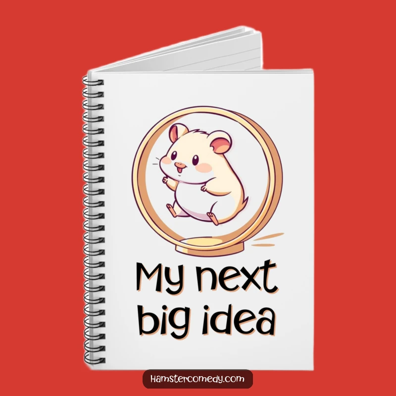 Funny Kawaii Hamster Notebook: Energetic Wheel Journal, a Perfect Funny Gift