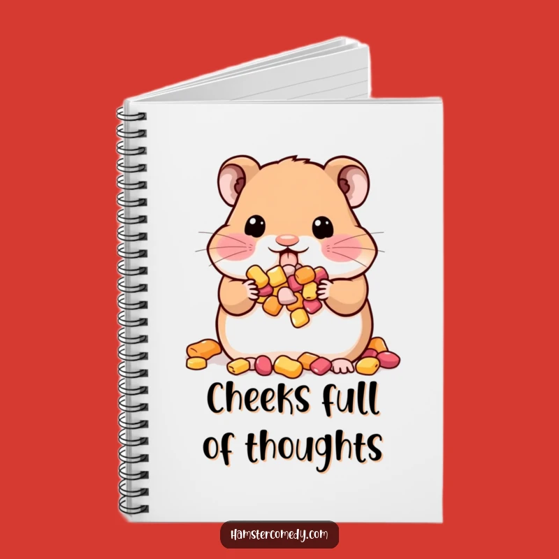 Funny Kawaii Hamster Notebook: Jot Down Snack Ideas with Humor, Perfect Gift!