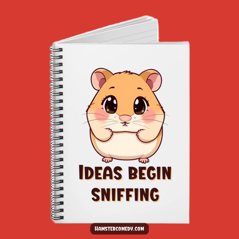 Funny Kawaii Hamster Sniffing Notebook: Curious Journal Gift