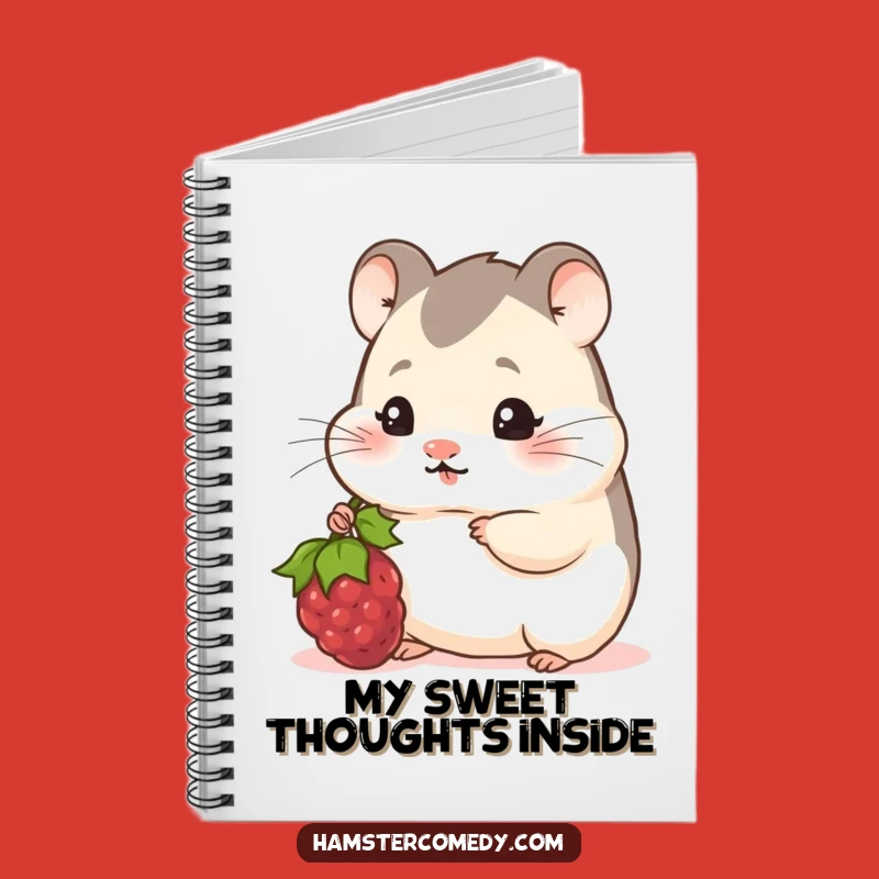 Funny Shy Hamster Berry Notebook: Jot Down Thoughts with Sweet Charm
