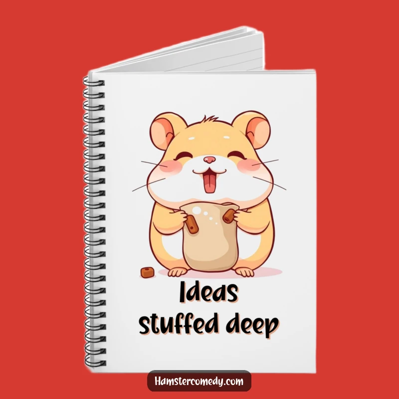 Funny Hamster Hoarder Notebook - Jot Down Your Stash!