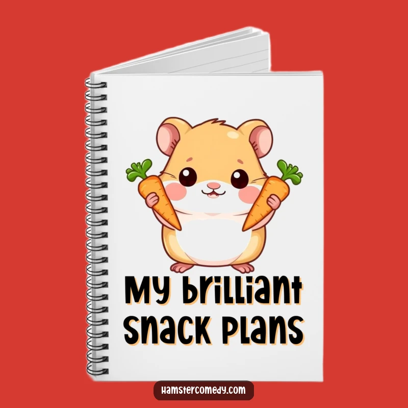 Funny Hamster Carrot Notebook - Journal Your Proudest Moments