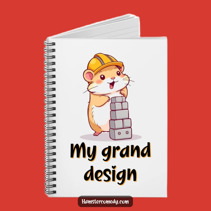 Funny Hamster Notebook: Construction Plans Journal, Cute Hamster Funny Gift Notebook