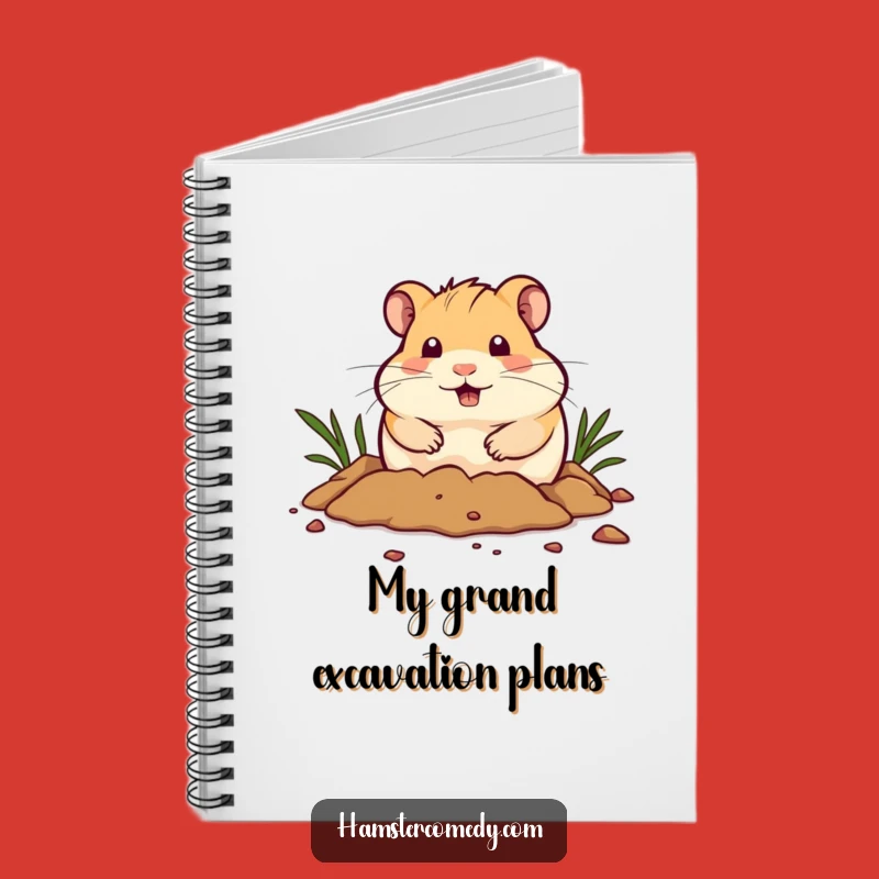 Funny Hamster Digging Notebook: Jot Down Ideas with This Hilarious Hamster, Ideal Funny Gift