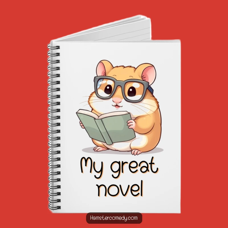 Funny Hamster Notebook: Jot Down Ideas with Bookworm Focus, Great Gift