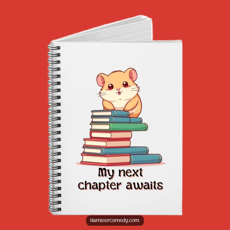 Funny Book Climbing Hamster Notebook: Jot Down Ideas with Literary Flair