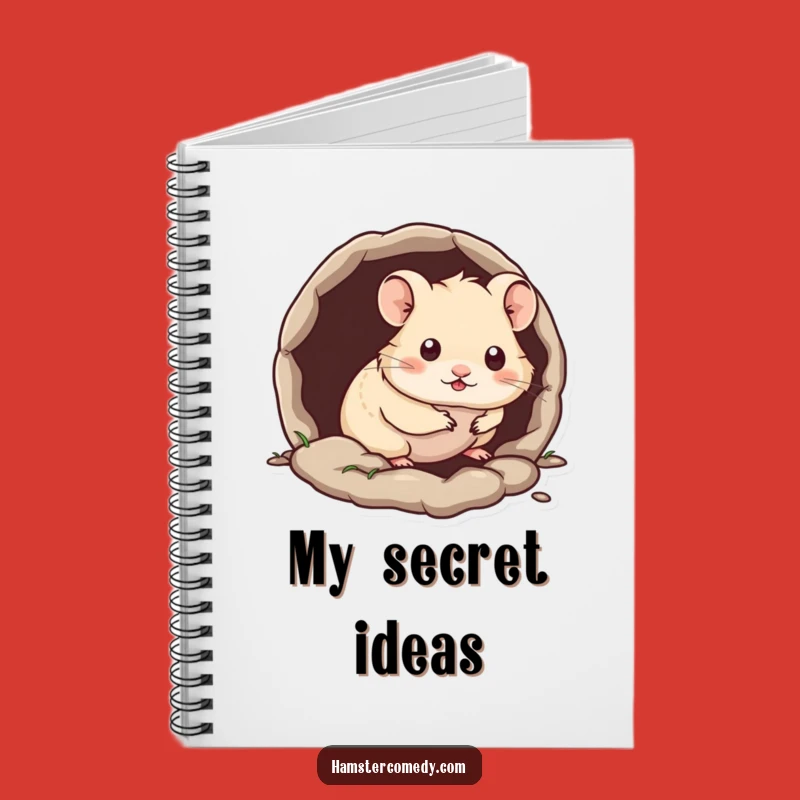 Funny Kawaii Hamster Notebook: Burrow Peek Journal, a Perfect Funny Gift