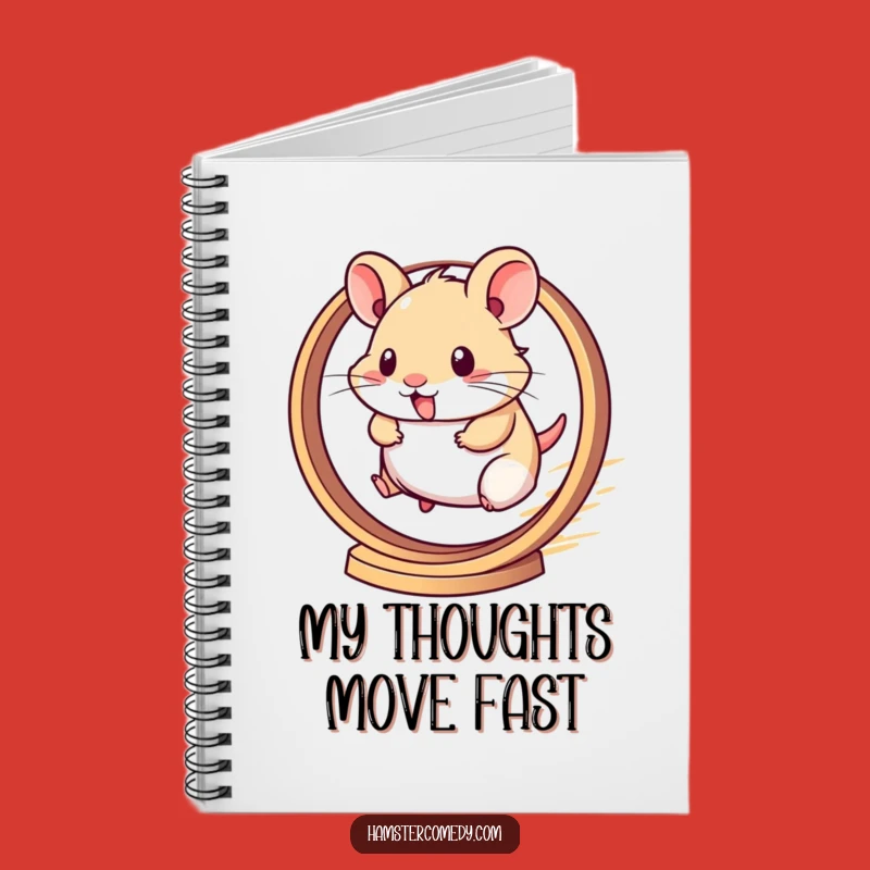 Funny Kawaii Hamster Speed Journal - Lined Notebook for Hilarious Notes