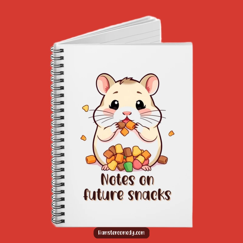 Funny Kawaii Hamster Cheeks Notebook - Lined Journal for Treat Lovers