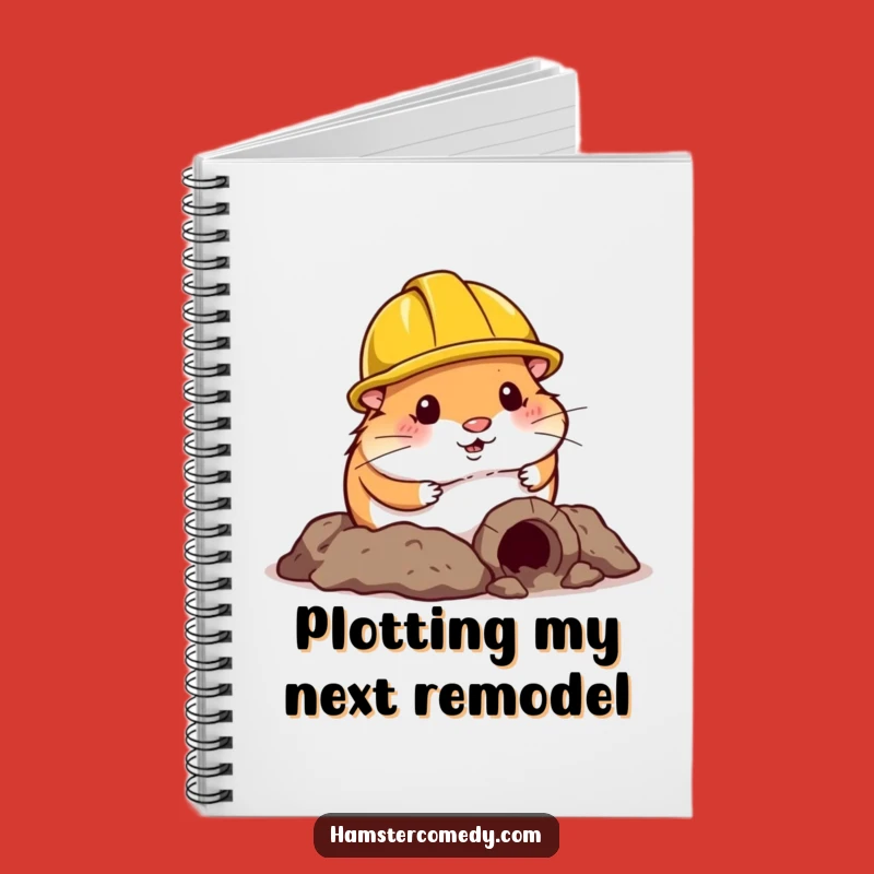 Funny Hamster Construction Notebook: Jot Down Ideas with Hilarious Worker Vibes