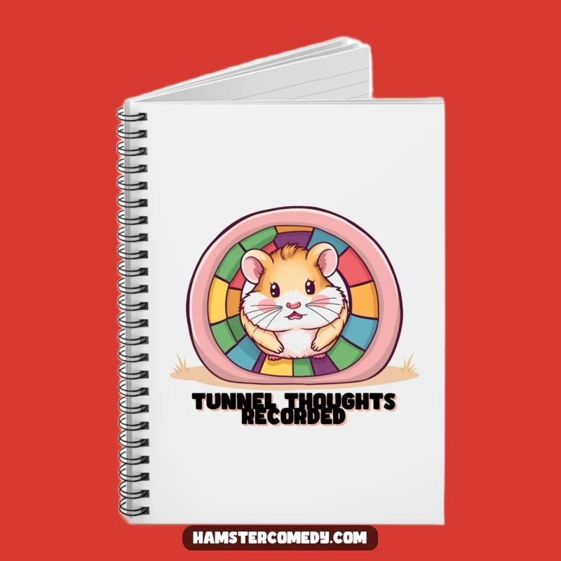 Funny Hamster Tunnel Notebook: Jot Down Curious Ideas, Great Gift!