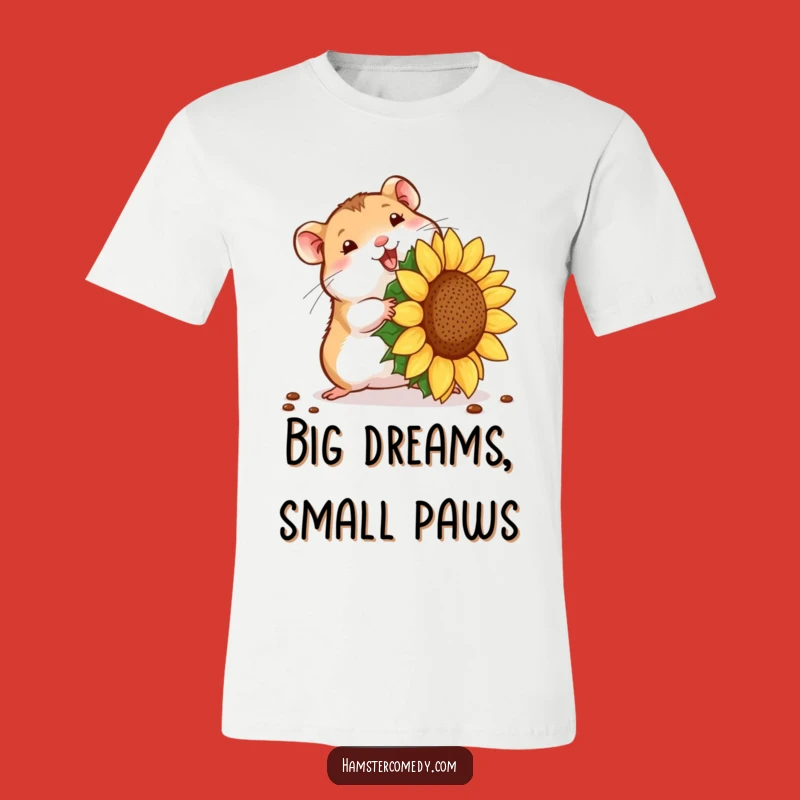 Funny Hamster Seed Struggle T-Shirt: Wearable Pet Comedy Gold