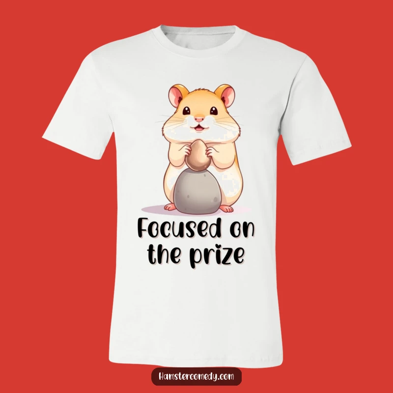 Funny Hamster Pebble Balance T-Shirt: Wearable Pet Talent Show