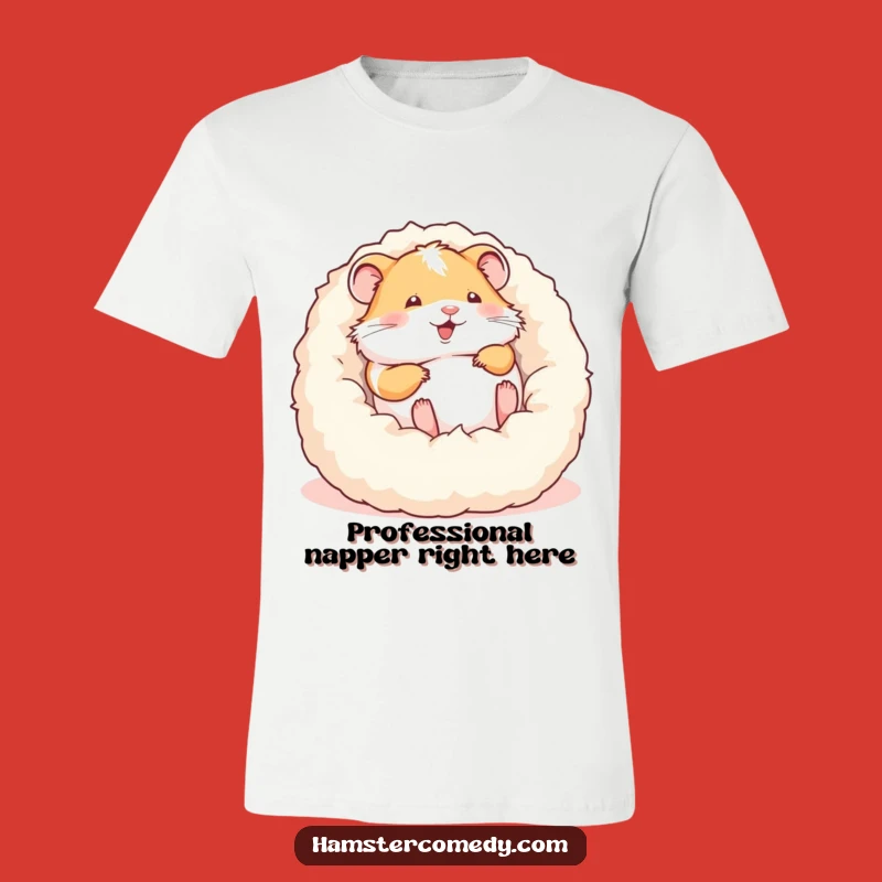 Funny Hamster Rolling T-Shirt - Comical Pet Apparel for Hamster Fans