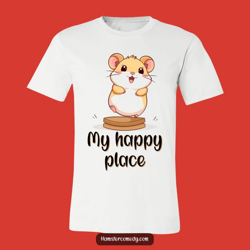 Funny Kawaii Hamster T-Shirt: Energetic Runner Design, Cute Gift