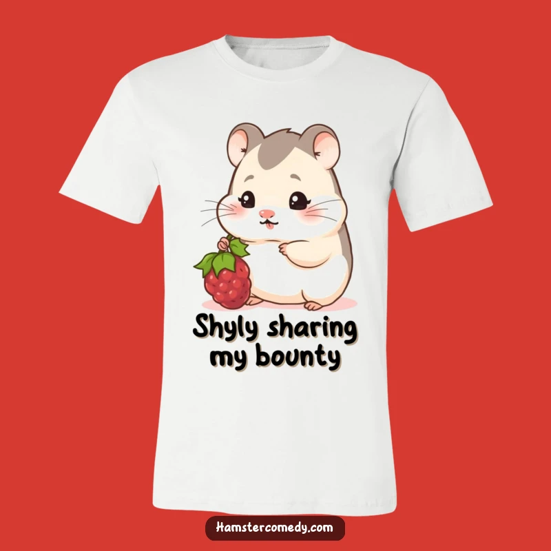Funny Shy Hamster Berry T-Shirt: Adorable & Hilarious Gift for Cute Lovers
