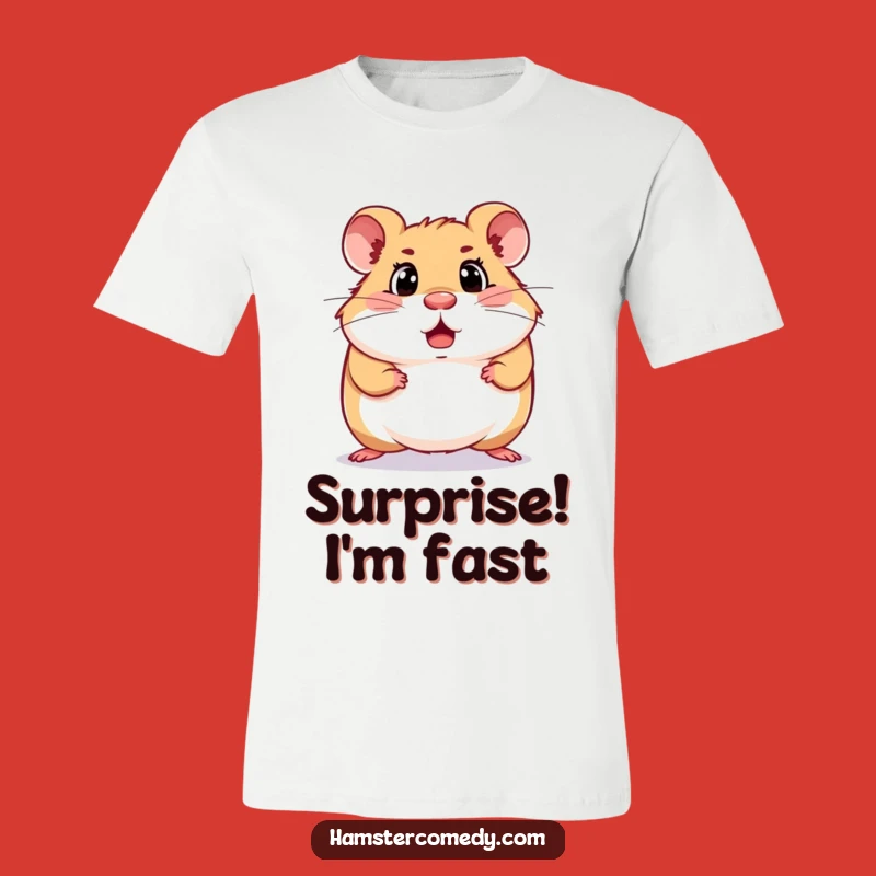 Funny Surprised Hamster T-Shirt: Express Your Inner Shock with Humor