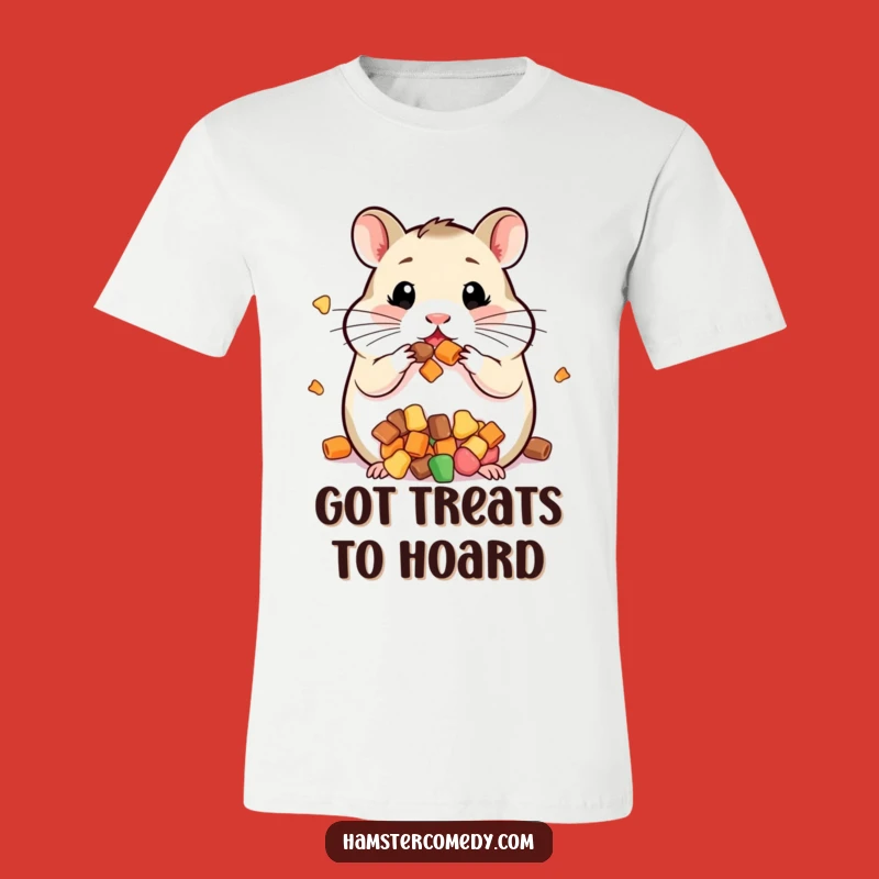 Funny Kawaii Hamster Cheeks T-Shirt - Comical Snack Lover Apparel