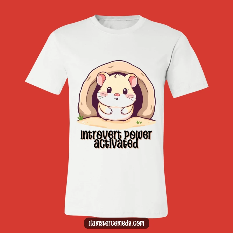 Funny Kawaii Hamster Peek T-Shirt: Cozy & Cute Adventure Style!