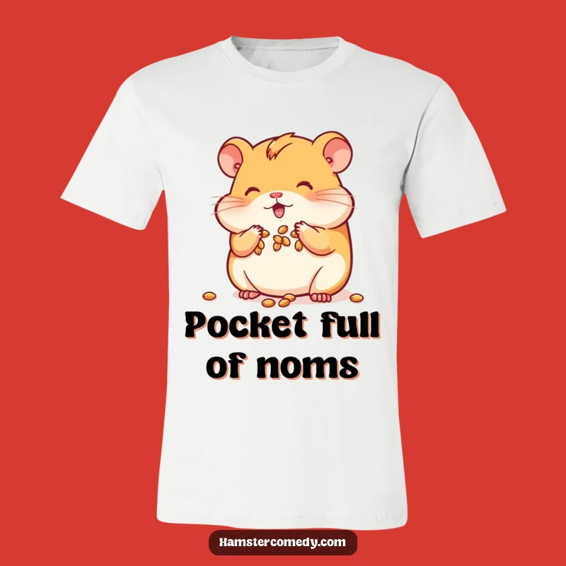 Funny Kawaii Hamster T-Shirt: Cheeky Seed Saver, Hilarious Rodent Gift