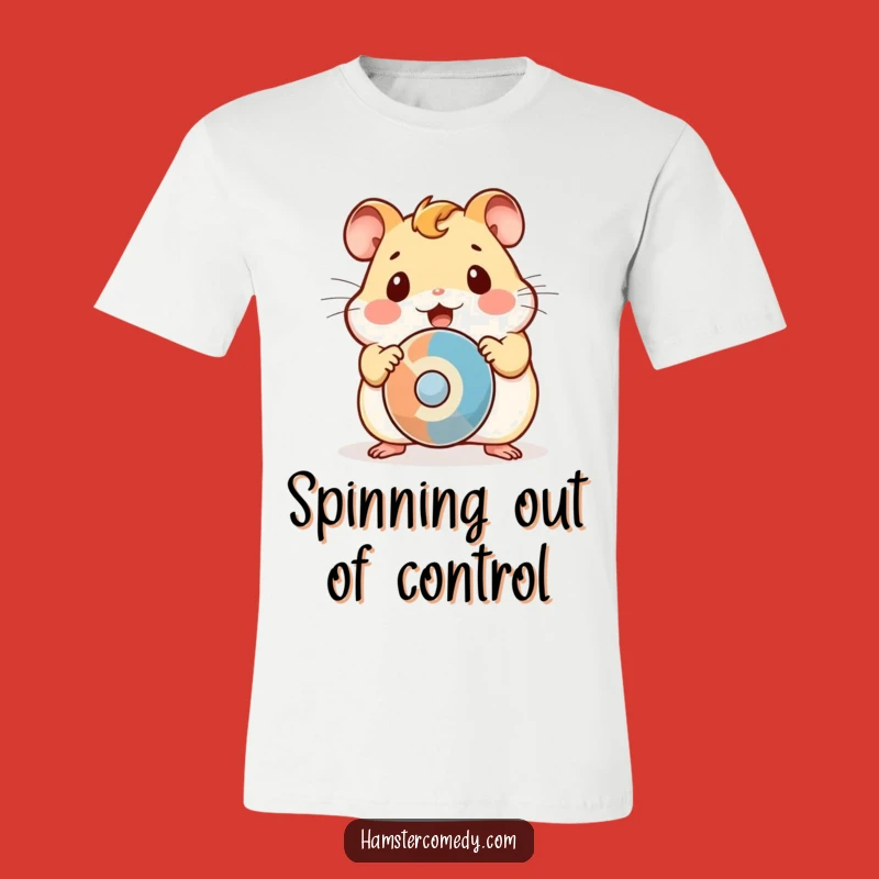 Funny Kawaii Hamster Surprise T-Shirt: Shocked Expression Tee