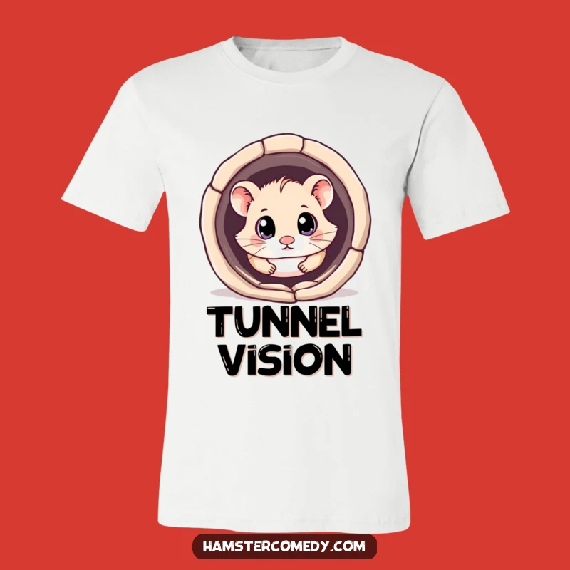 Funny Curious Hamster T-Shirt: Big Eyes, Big Adventure Tee