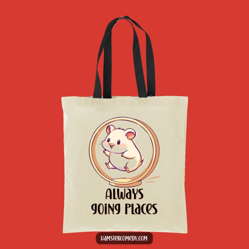 Funny Kawaii Hamster Tote Bag: Spinner Style, a Practical Funny Gift