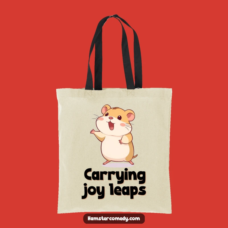 Funny Hamster Hop Tote Bag - Silly Pet Accessory Funny Gift