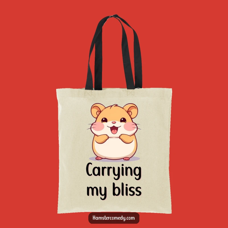 Funny Kawaii Hamster Tote Bag: Carry Your Happy Rolls!