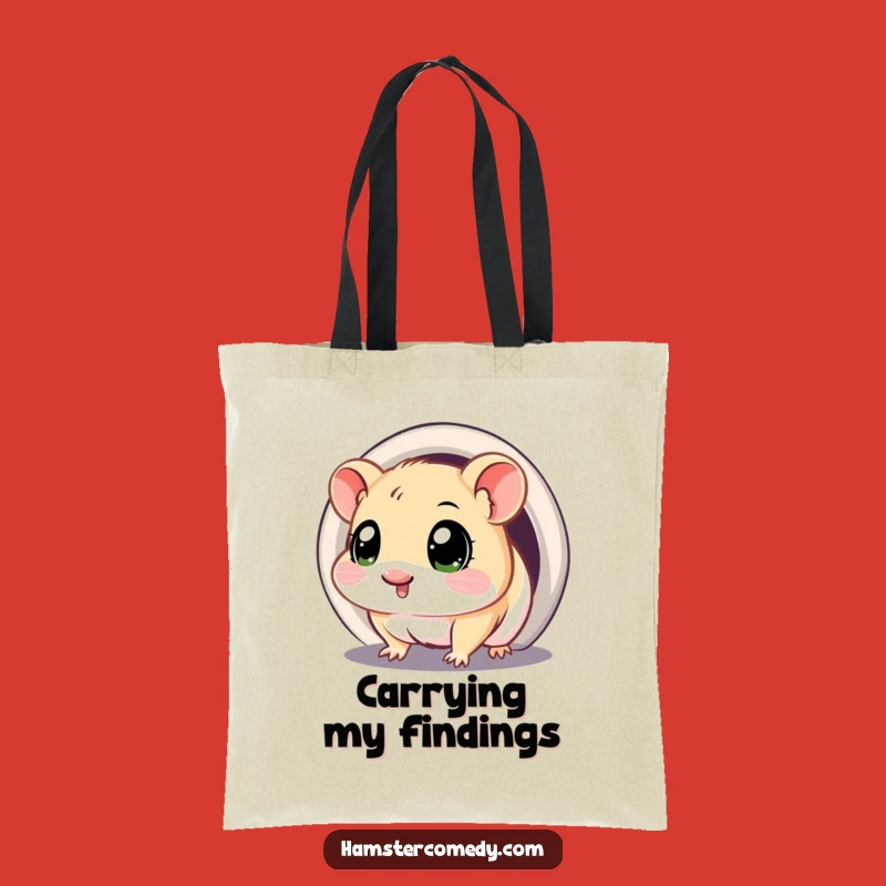 Funny Kawaii Hamster Explorer Tote Bag - Spacious & Hilarious Carry-All