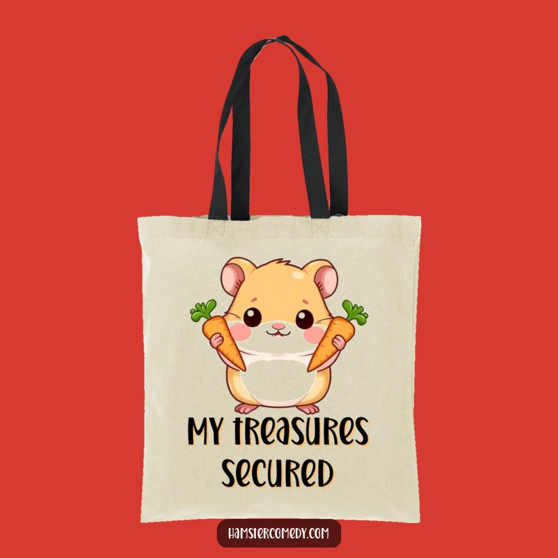 Funny Hamster Carrot Tote Bag - Carry Your Treasures in Style