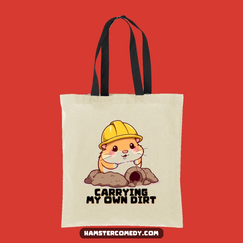 Funny Hamster Construction Tote Bag: Carry Your Laughs & Essentials Anywhere