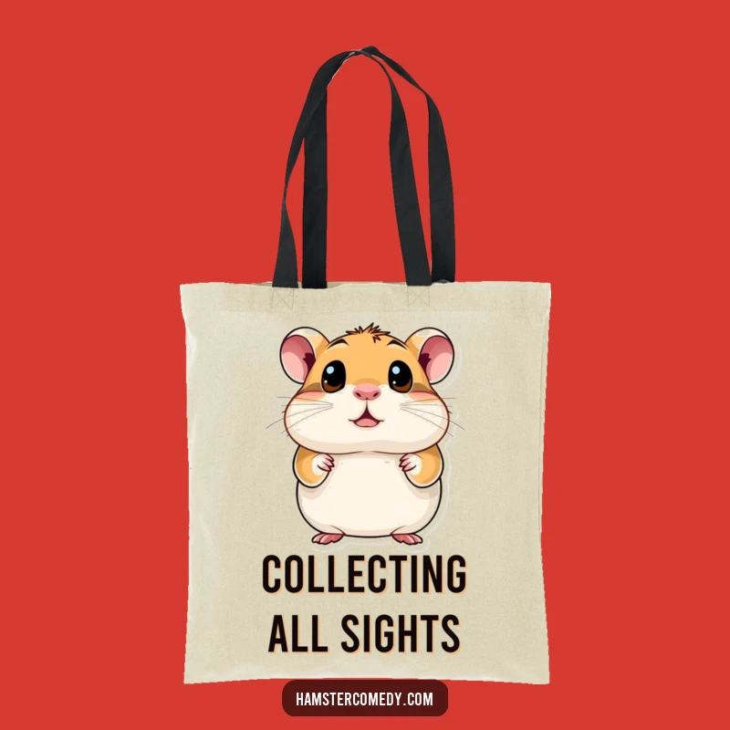 Funny Hamster Eyes Tote Bag: Carry Your Curiosity Everywhere!