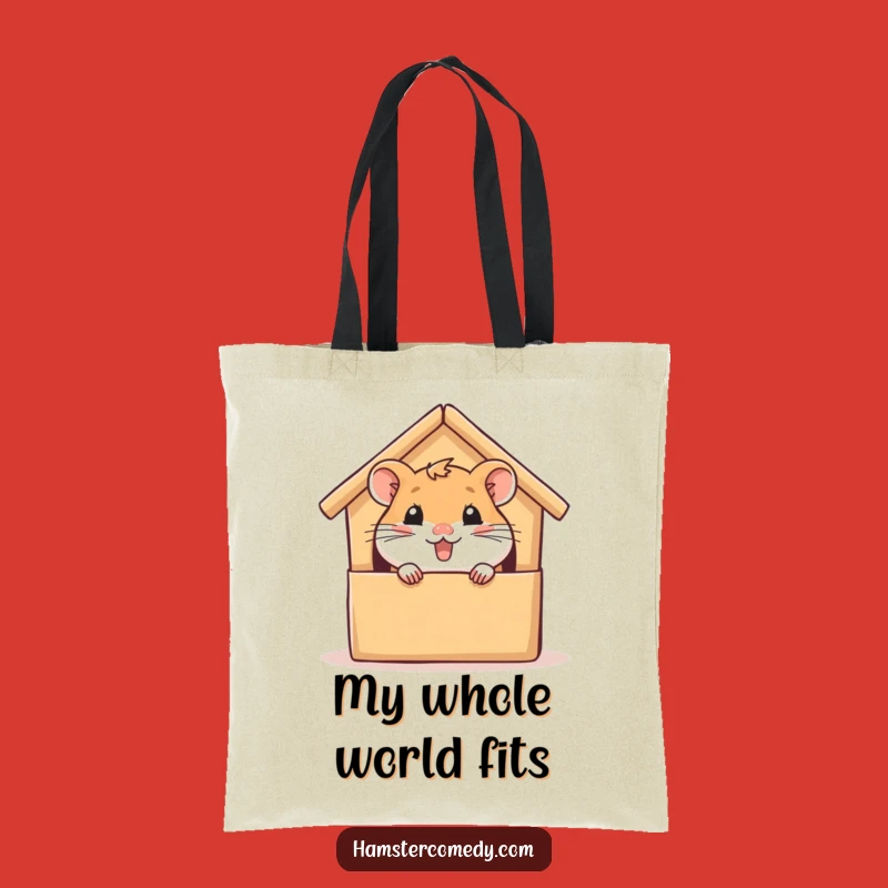 Funny Hamster Peek Tote Bag - Cute Bag for Small Pet Lovers