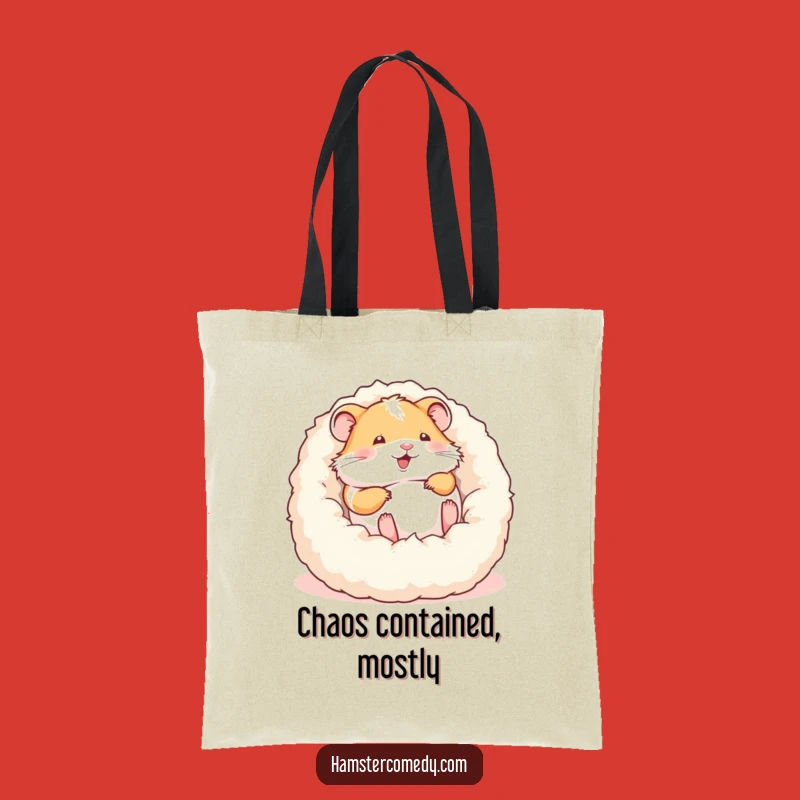 Funny Hamster Rolling Tote Bag - Chic and Comical Pet Accessory