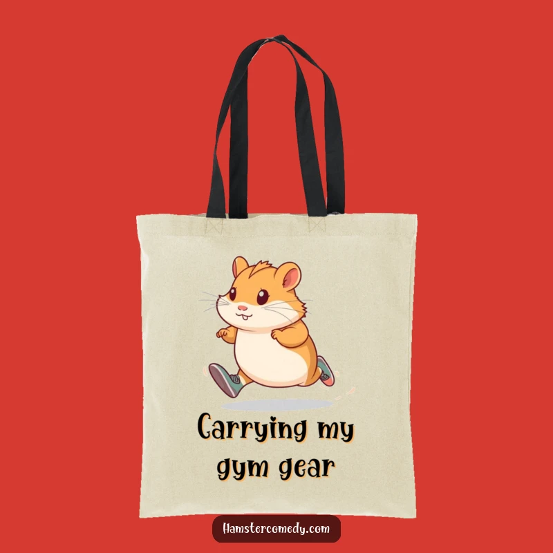 Funny Hamster Runner Tote Bag - Carry Your Gear with Speed Gift