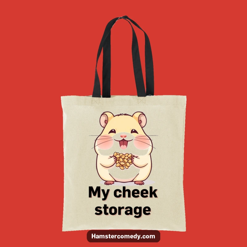 Funny Hamster Tote Bag: Carry Your Snacks in Style, Ideal Gift!