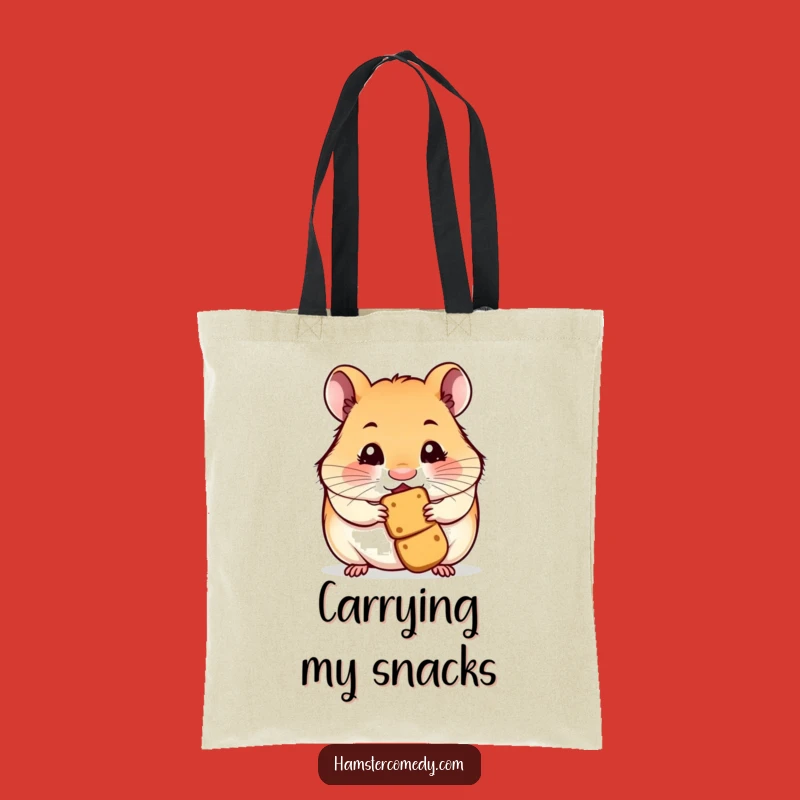 Funny Hamster Tote Bag: Carry Your Snacks with Joyful Anticipation