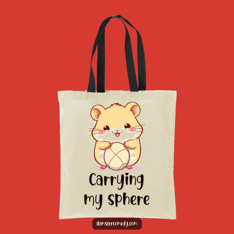 Funny Kawaii Hamster Ball Rolling Tote Bag - Cute Amigurumi Bag Gift