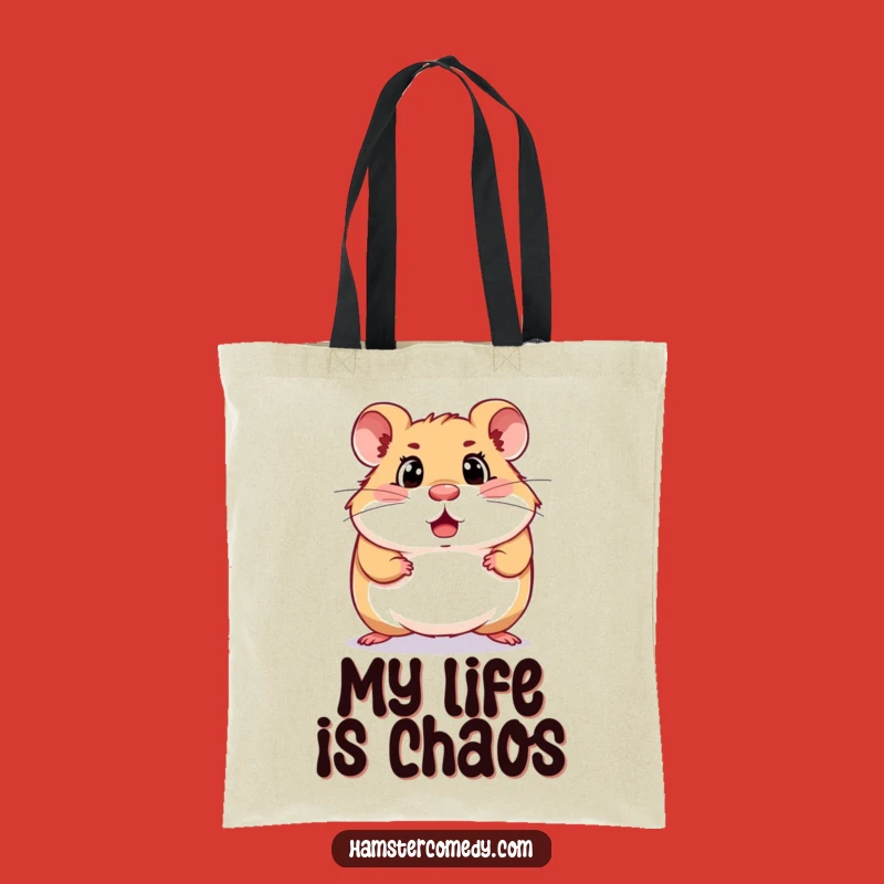 Funny Surprised Hamster Tote Bag: Carry Your Shock with Style