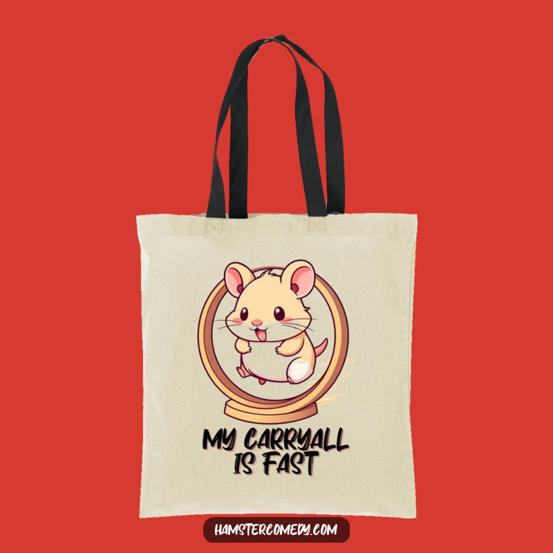 Funny Kawaii Hamster Speedster Tote Bag - Spacious & Hilarious Carry-All