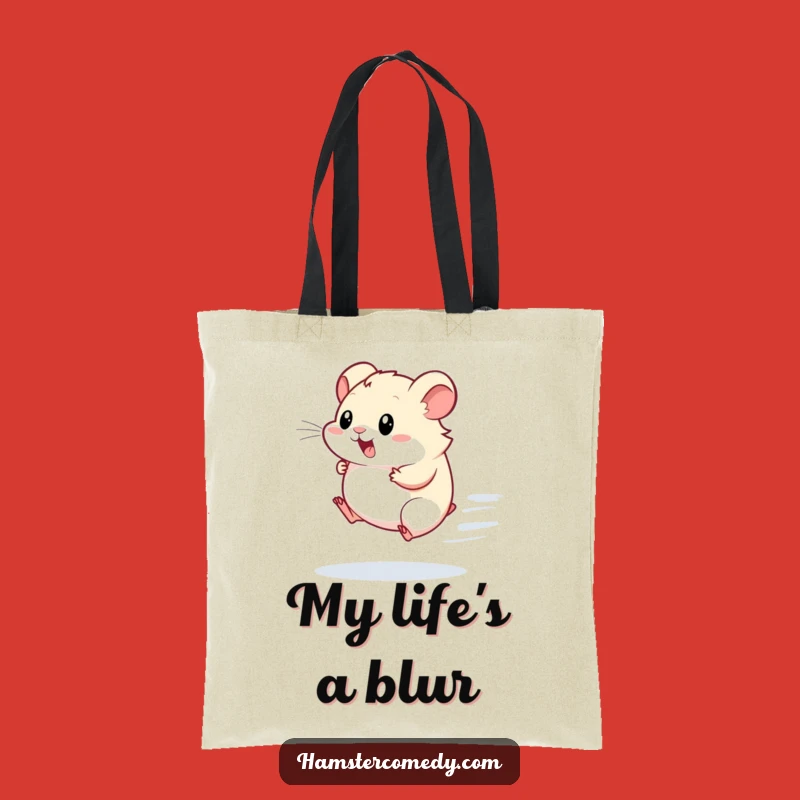 Funny Kawaii Hamster Tote Bag: Carry Your Energy in Style, Great Gift!