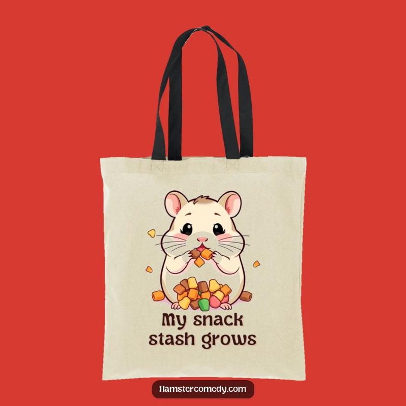 Funny Kawaii Hamster Cheeks Tote Bag - Spacious & Hilarious Treat Carrier